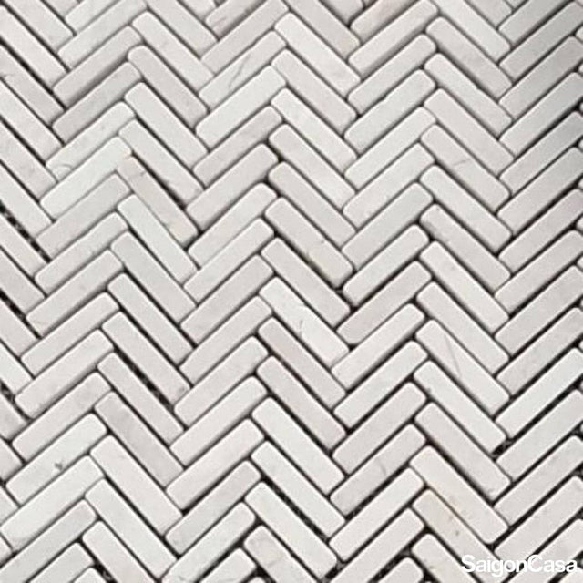 Mosaic Đá Tự Nhiên Vis White