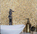 Mosaic Kim Loại Đồng Xu Vàng - SaigonCasa | Curated Surfaces & Contemporary Living