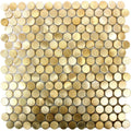 Mosaic Kim Loại Đồng Xu Vàng - SaigonCasa | Curated Surfaces & Contemporary Living