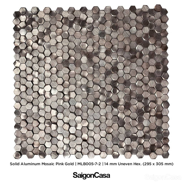 Mosaic Kim Loại Lục Giác Metal Hexagon - SaigonCasa | Curated Surfaces & Contemporary Living