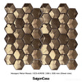 Mosaic Kim Loại Lục Giác Metal Hexagon - SaigonCasa | Curated Surfaces & Contemporary Living