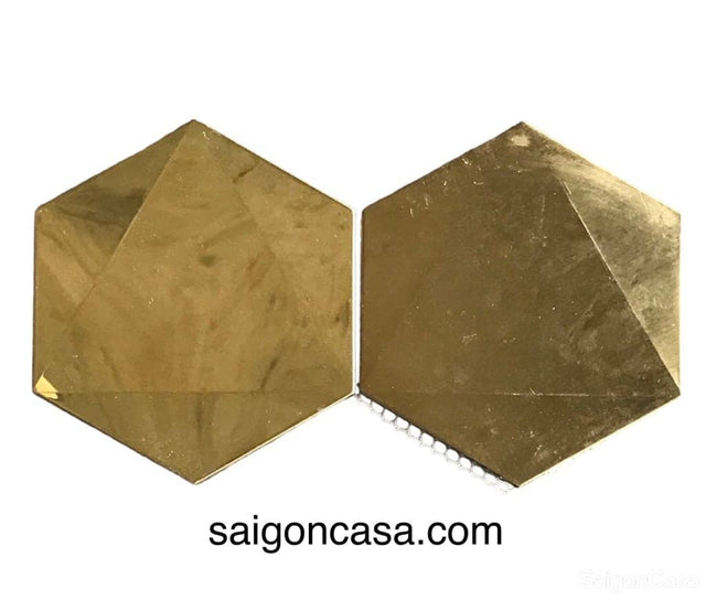 Mosaic Kim Loại Lục Giác Metal Hexagon - SaigonCasa | Curated Surfaces & Contemporary Living