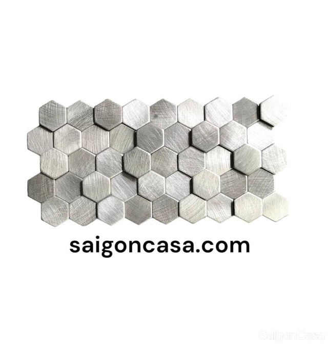 Mosaic Kim Loại Lục Giác Metal Hexagon - SaigonCasa | Curated Surfaces & Contemporary Living