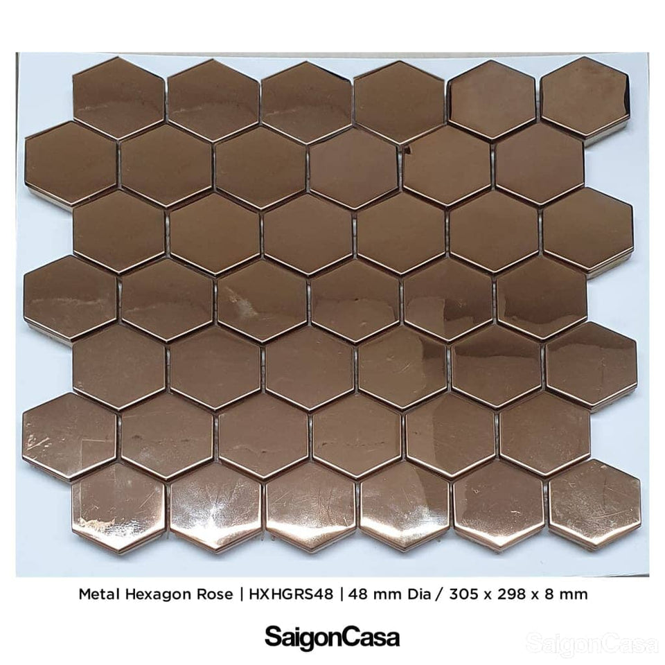 mosaic kim loại lục giác - metal hex