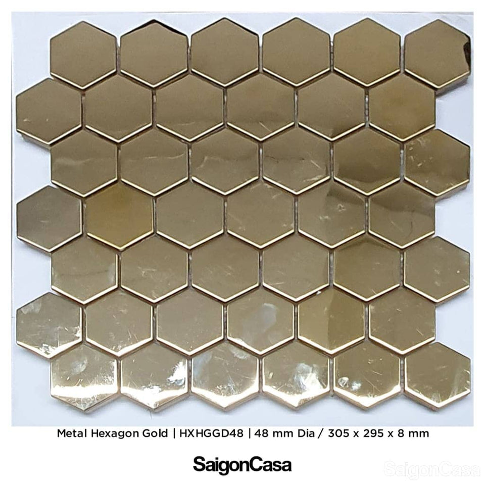 mosaic kim loại lục giác - metal hex