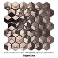 Mosaic Kim Loại Lục Giác Metal Hexagon - SaigonCasa | Curated Surfaces & Contemporary Living
