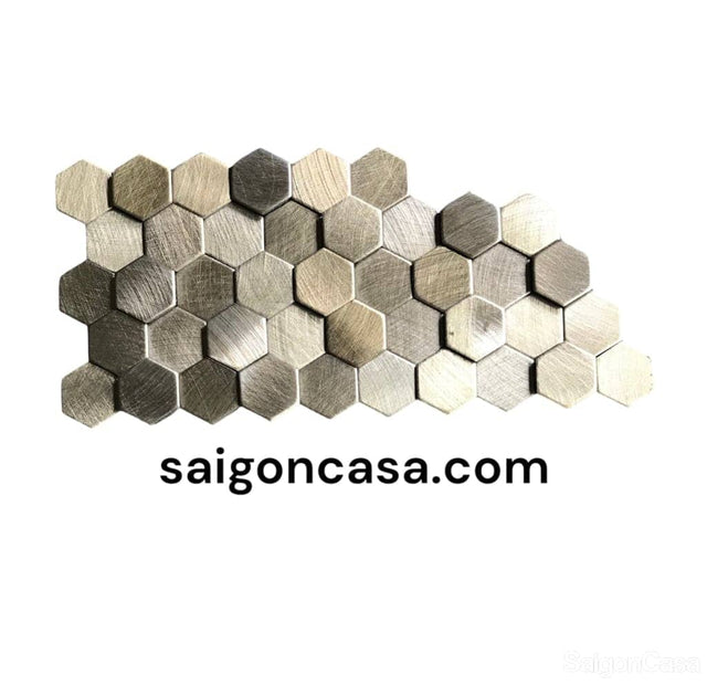 Mosaic Kim Loại Lục Giác Metal Hexagon - SaigonCasa | Curated Surfaces & Contemporary Living