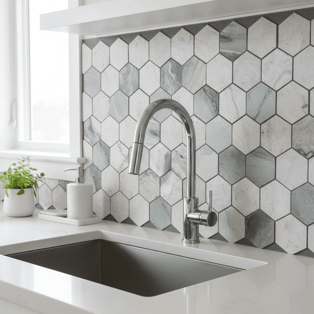 Mosaic Lục Giác Raggio Verde - SaigonCasa | Curated Surfaces & Contemporary Living