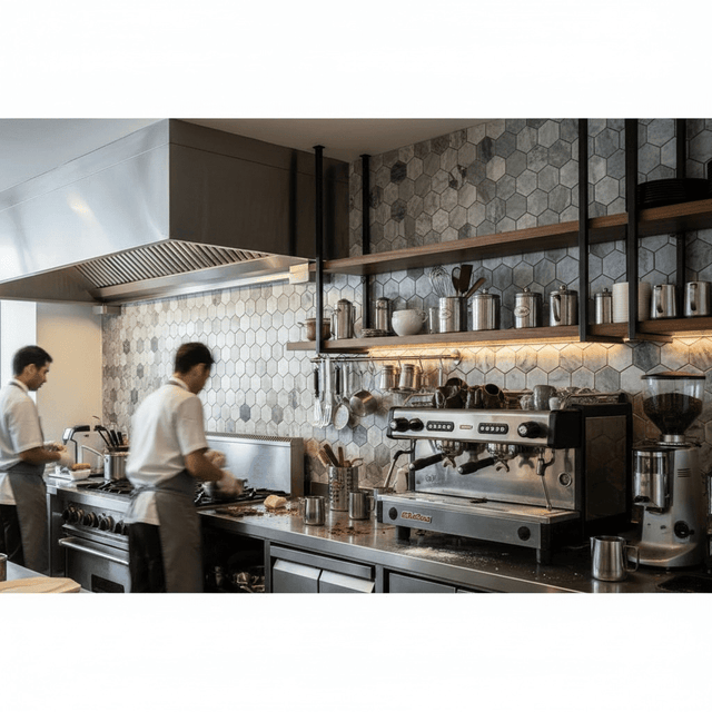 Mosaic Lục Giác Raggio Verde - SaigonCasa | Curated Surfaces & Contemporary Living
