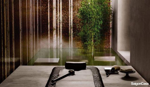 Mosaic Thủy Tinh Bisazza Bamboo Black - SaigonCasa | Curated Surfaces & Contemporary Living