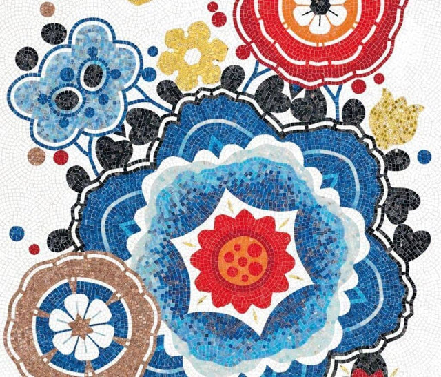 Mosaic Thủy Tinh Bisazza Bloem Rosso - SaigonCasa | Curated Surfaces & Contemporary Living