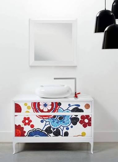 Mosaic Thủy Tinh Bisazza Bloem Rosso - SaigonCasa | Curated Surfaces & Contemporary Living