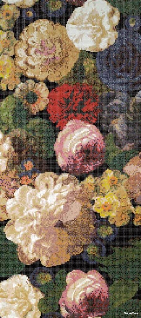 Mosaic Thủy Tinh Bisazza Bouquet - SaigonCasa | Curated Surfaces & Contemporary Living