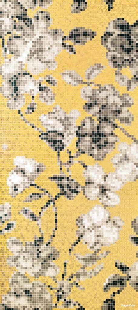 Mosaic Thủy Tinh Bisazza Hanami Oro - SaigonCasa | Curated Surfaces & Contemporary Living