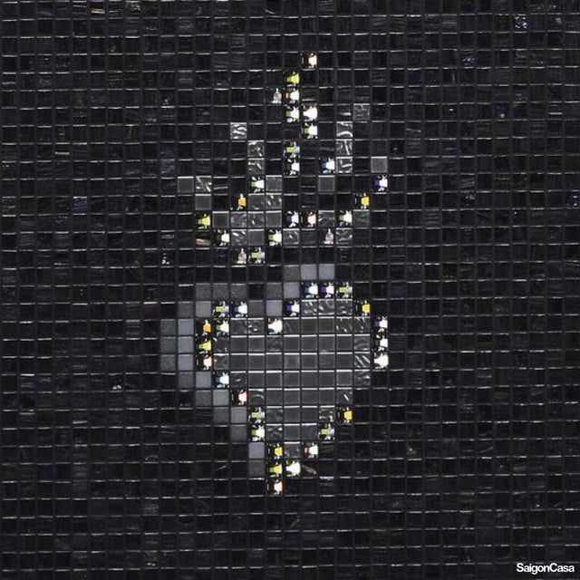 Mosaic Bisazza Hearts & Robots