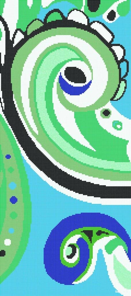 Mosaic Bisazza Pizzo Blu