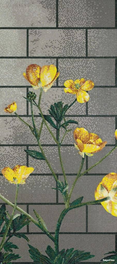Mosaic Thủy Tinh Bisazza Ranunculus - SaigonCasa | Curated Surfaces & Contemporary Living