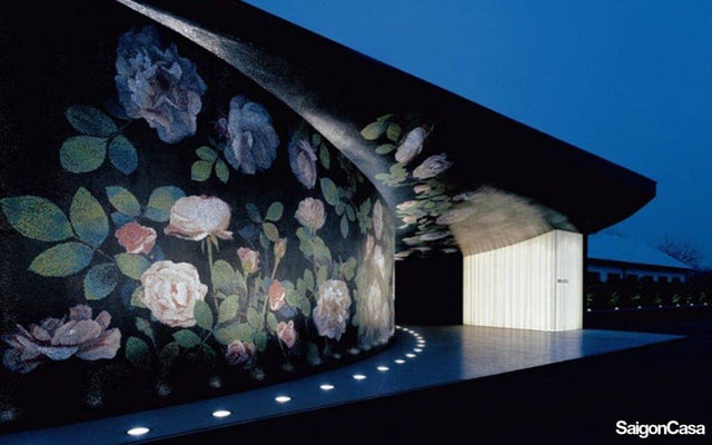 Mosaic Thủy Tinh Bisazza Spring Rose Nero