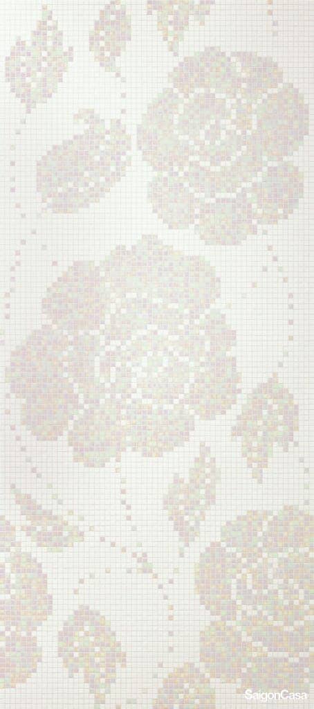 Mosaic Thủy Tinh Bisazza Winter Flowers Bianco - SaigonCasa | Curated Surfaces & Contemporary Living