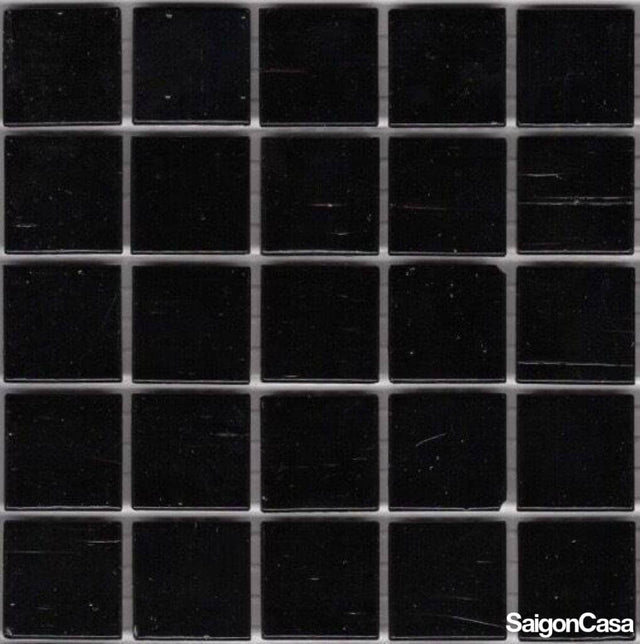 Mosaic Thủy Tinh Black Glossy