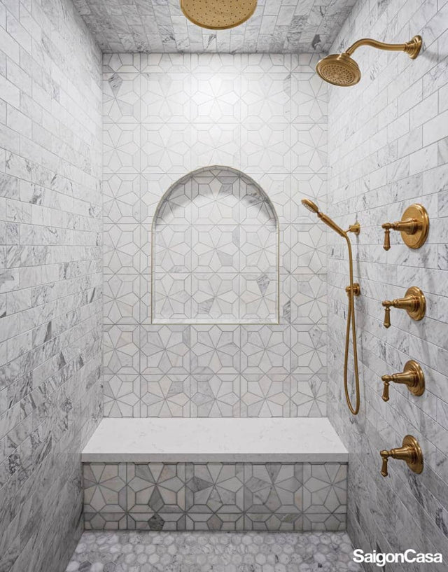 Mosaic Trang Trí Blossom - SaigonCasa | Curated Surfaces & Contemporary Living