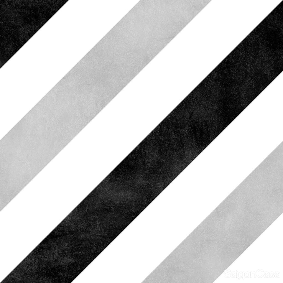 Gạch trang trí Frame 15 Decor Stripes B&w