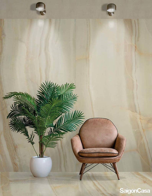 Gạch Vân Đá Khổ Lớn Onice 121x270cm - SaigonCasa | Curated Surfaces & Contemporary Living