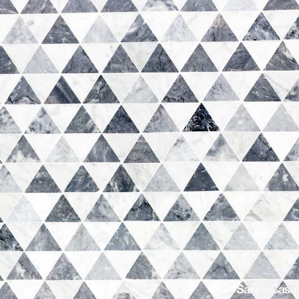 Mosaic Đá Marble Triangle Mix