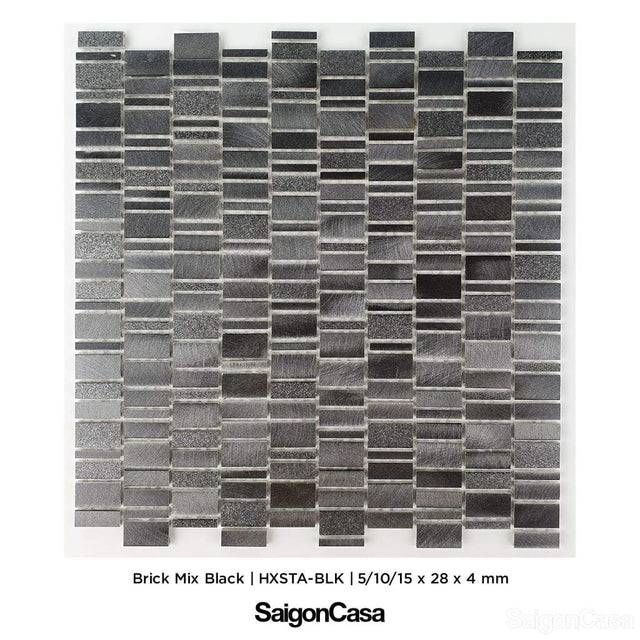 Mosaic Kim Loại Aluminium Brix