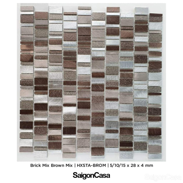 Mosaic Kim Loại Aluminium Brix - SaigonCasa | Curated Surfaces & Contemporary Living