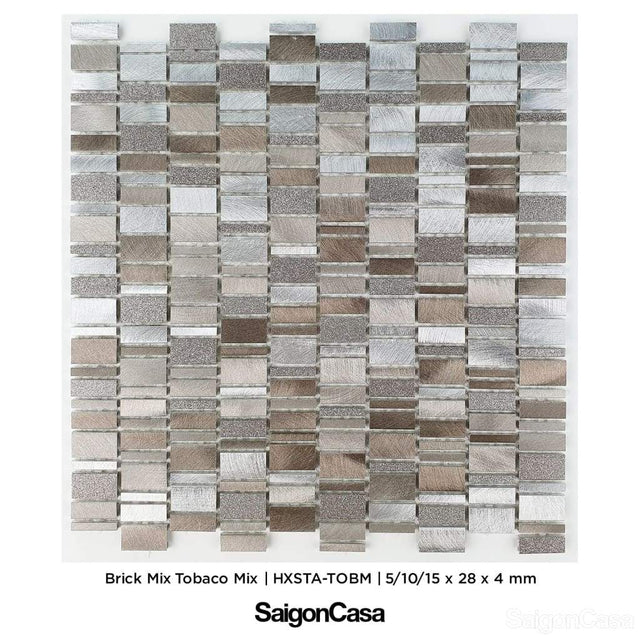 Mosaic Kim Loại Aluminium Brix - SaigonCasa | Curated Surfaces & Contemporary Living