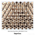 Mosaic Kim Loại Tròn - Metal Penny Round - SaigonCasa | Curated Surfaces & Contemporary Living