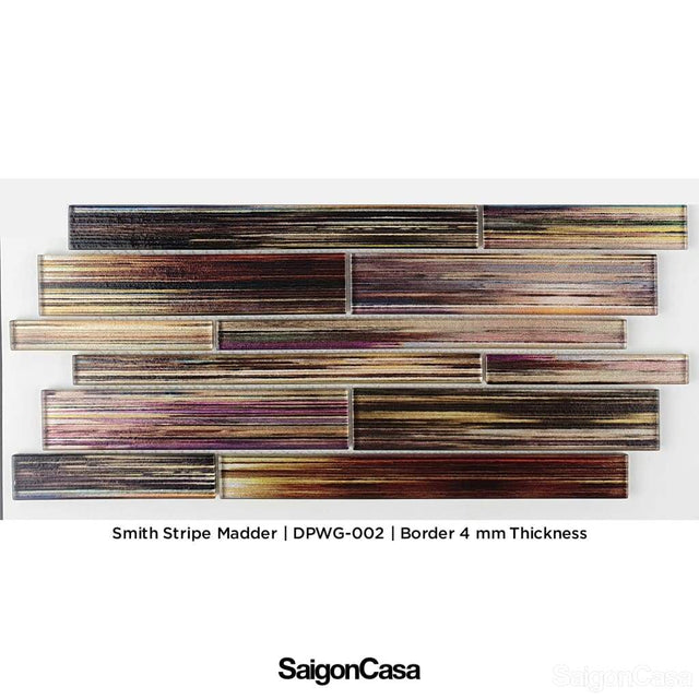 Mosaic Kính Màu Smith Stripe - SaigonCasa | Curated Surfaces & Contemporary Living