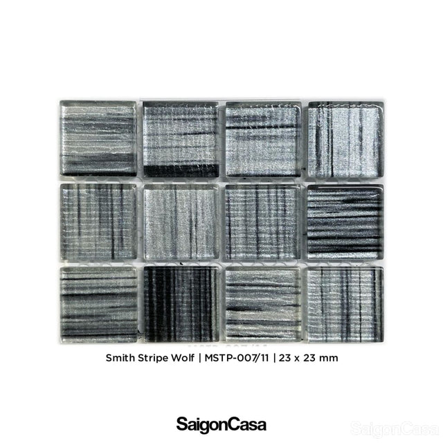 Mosaic Kính Màu Smith Stripe - SaigonCasa | Curated Surfaces & Contemporary Living