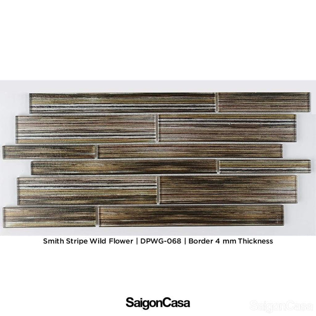 Mosaic Kính Màu Smith Stripe - SaigonCasa | Curated Surfaces & Contemporary Living