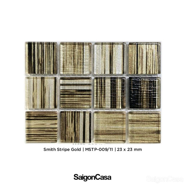 Mosaic Kính Màu Smith Stripe - SaigonCasa | Curated Surfaces & Contemporary Living