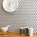 Mosaic Lục Giác Đen Trắng B&W - SaigonCasa | Curated Surfaces & Contemporary Living