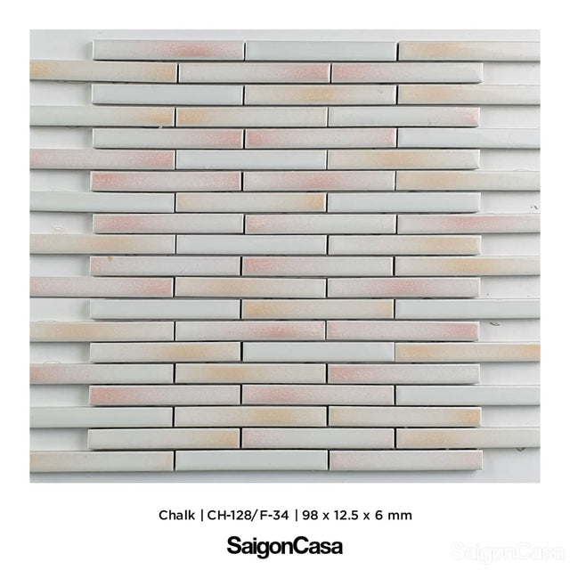 Mosaic Nhật Bản Chalk - SaigonCasa | Curated Surfaces & Contemporary Living