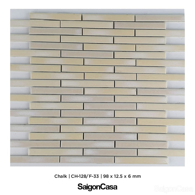 Mosaic Nhật Bản Chalk - SaigonCasa | Curated Surfaces & Contemporary Living