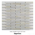 Mosaic Nhật Bản Chalk - SaigonCasa | Curated Surfaces & Contemporary Living