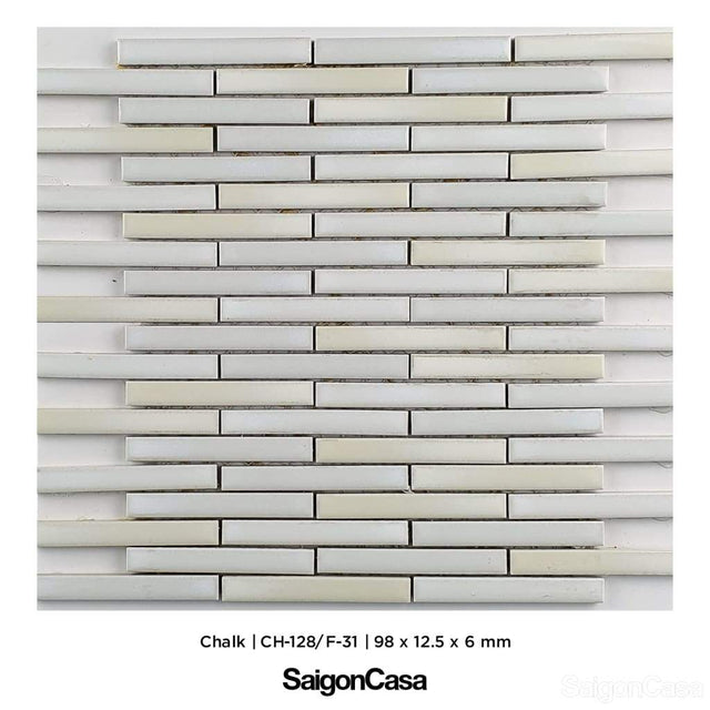 Mosaic Nhật Bản Chalk - SaigonCasa | Curated Surfaces & Contemporary Living