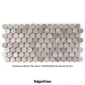 Mosaic Nhôm Hình Tròn - Aluminium Penny Round Mosaic - SaigonCasa | Curated Surfaces & Contemporary Living