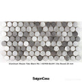 Mosaic Nhôm Hình Tròn - Aluminium Penny Round Mosaic - SaigonCasa | Curated Surfaces & Contemporary Living