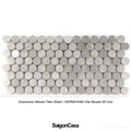Mosaic Nhôm Hình Tròn - Aluminium Penny Round Mosaic - SaigonCasa | Curated Surfaces & Contemporary Living