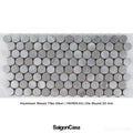 Mosaic Nhôm Hình Tròn - Aluminium Penny Round Mosaic - SaigonCasa | Curated Surfaces & Contemporary Living