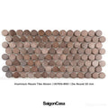 Mosaic Nhôm Hình Tròn - Aluminium Penny Round Mosaic - SaigonCasa | Curated Surfaces & Contemporary Living