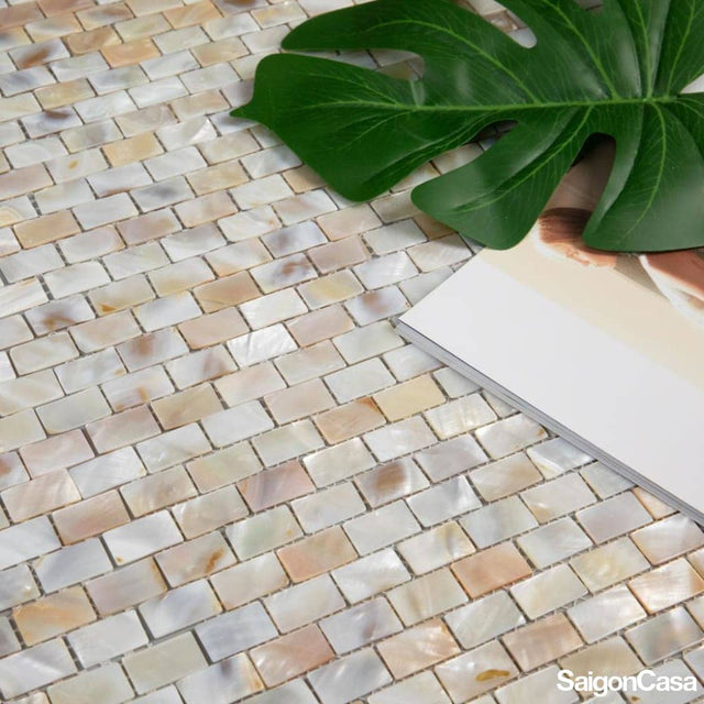 Mosaic Vỏ Sò Hình Chữ Nhật - SaigonCasa | Curated Surfaces & Contemporary Living