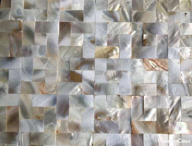 Mosaic Vỏ Sò Hình Chữ Nhật - SaigonCasa | Curated Surfaces & Contemporary Living