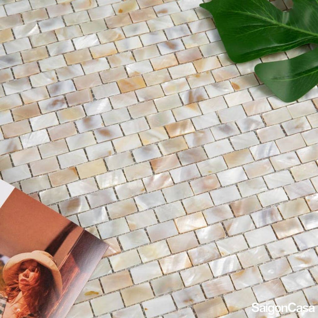 Mosaic Vỏ Sò Hình Chữ Nhật - SaigonCasa | Curated Surfaces & Contemporary Living
