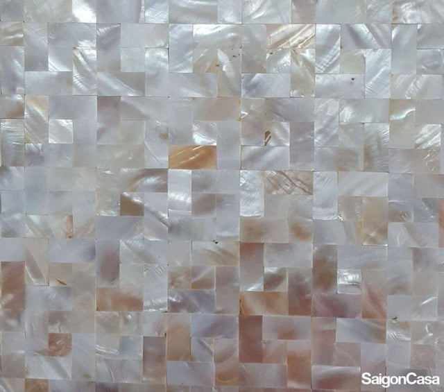 Mosaic Vỏ Sò Hình Chữ Nhật - SaigonCasa | Curated Surfaces & Contemporary Living
